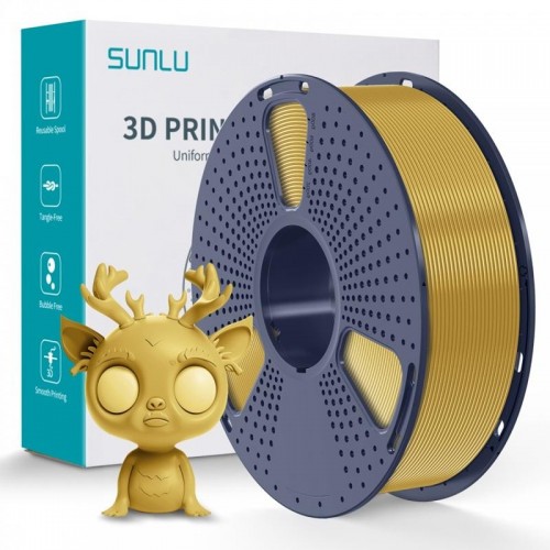 فیلامنت PLA PLUS پلاس برند SUNLU رنگ طلایی 1.75mm