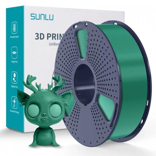 فیلامنت PLA PLUS پلاس برند SUNLU رنگ سبز کاجی 1.75mm