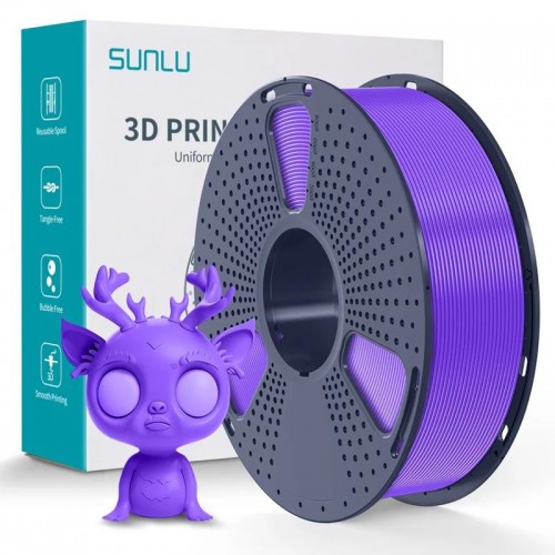 فیلامنت PLA PLUS پلاس برند SUNLU رنگ بنفش 1.75mm