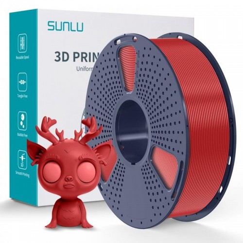 فیلامنت PLA PLUS پلاس برند SUNLU رنگ قرمز 1.75mm