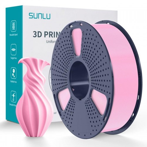 فیلامنت PLA PLUS پلاس برند SUNLU رنگ صورتی روشن 1.75mm