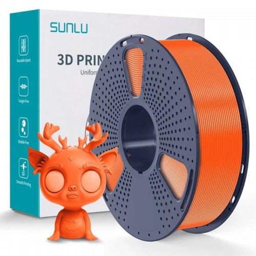 فیلامنت PLA PLUS پلاس برند SUNLU رنگ نارنجی آفتابی 1.75mm