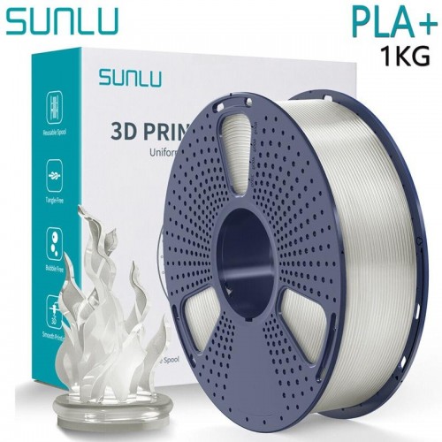 فیلامنت PLA PLUS پلاس برند SUNLU رنگ شفاف 1.75mm