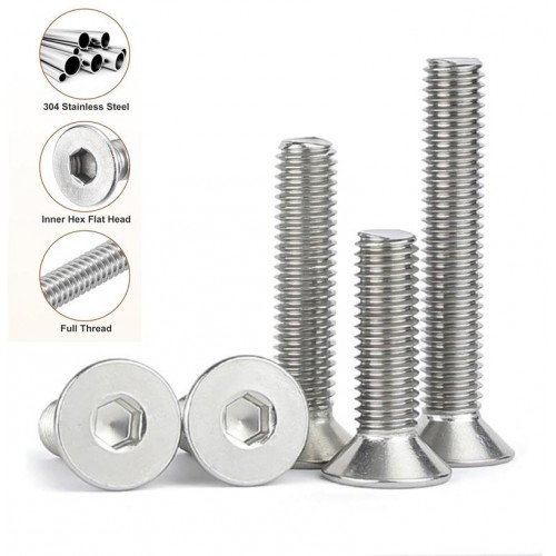 پیچ آلن سر خزینه استیل سایز M5 طول 10 میلیمتر (پک 5 تایی)