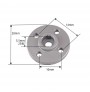 فلنج آلومینیومی سروو موتور Flange