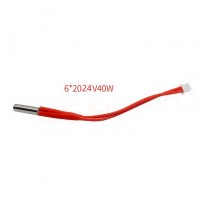مقاومت حرارتی 24V 40W 100K NTC با کانکتور XH2.54 2pin   