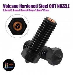 نازل فولادی سخت جریان بالا ولکانو  E3D V6 Volcano Hardened steel CHT Nozzle  
