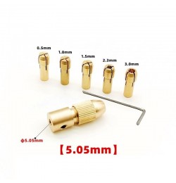 سه نظام مینیاتوری 0.5mm-3.0mm شفت 5.05 میلیمتر با کولت 5 سر 