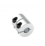 کوپلینگ آلومینیومی سخت 12X12 میلیمتر Rigid Clamping Coupling D25 L30