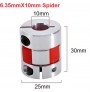 کوپلینگ انعطاف پذیر صنعتی 6.35mmX10mm Spider