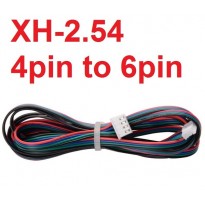 سیم استپر موتور 6 پین به 4 پین Hx2.54mm به طول 100 سانتیمتر