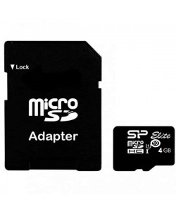 کارت حافظه میکرو اس دی Micro SDHC 4G گیگابایت کلاس 10 همراه با آداپتور 