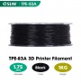 فیلامنت انعطاف پذیر TPE مشکی ایسان TPE elastic 1.75 83A black 
