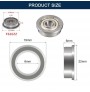بلبرینگ فلنج دار F626ZZ ابعاد 6x19x6mm