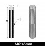 پیچ سوراخ دار اکسترودر MK8 M6X45mm با لوله تفلون 