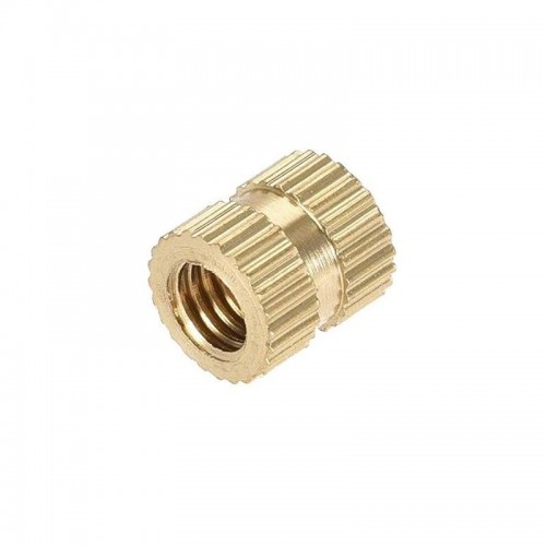 مهره برنجی آجدار M3x4x5.3