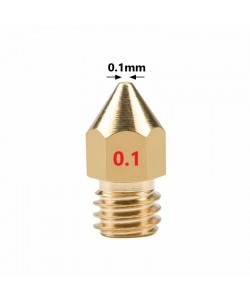 نازل اکسترودر MK8 برنجی 0.1mm فیلامنت 1.75mm
