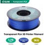 فیلامنت PLA آبی روشن شیشه ای 1.75 ایسان Glass Light Blue