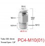 رابط پنوماتیک Pneumatic Fittings PC4-M10