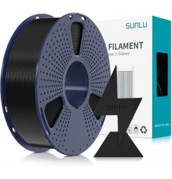 فیلامنت PLA سرعت بالا High Speed PLA برند SUNLU رنگ سیاه 1.75mm