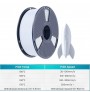فیلامنت PLA سرعت بالا High Speed PLA برند SUNLU رنگ سفید 1.75mm
