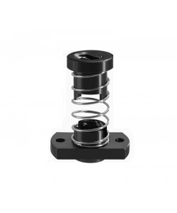 مهره لید اسکرو فنردار مستطیلی T8 گام 2mm جنس POM