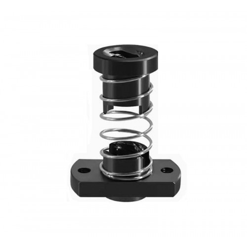 مهره لید اسکرو فنردار مستطیلی T8 گام 8mm جنس POM