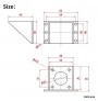براکت پلاستیکی برای نگهداری استپر موتور نما Nema 17