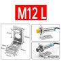 براکت فلزی L شکل نگهدارنده سنسور مجاورت M12