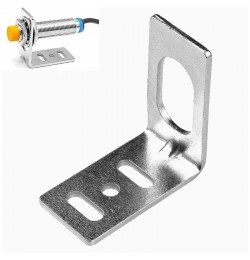 براکت فلزی L شکل نگهدارنده سنسور مجاورت M12