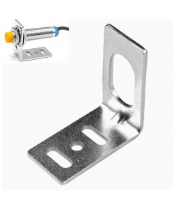 براکت فلزی L شکل نگهدارنده سنسور مجاورت M12