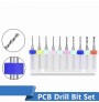 ست ابزار مته مینیاتوری سوراخ کاری از سایز 1.1 تا 1.55 میلیمتر